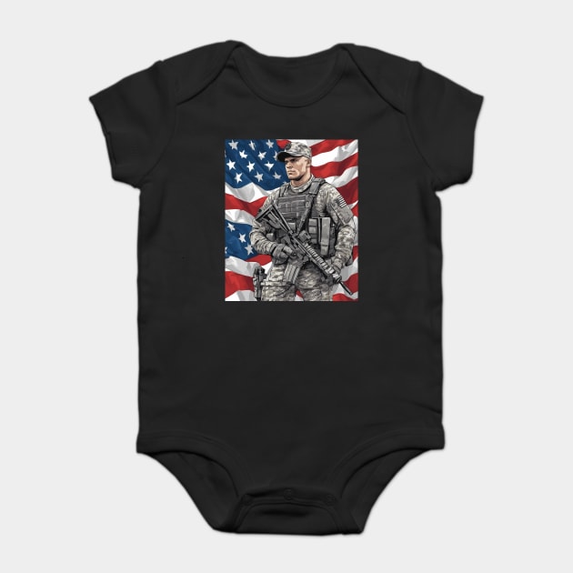 Army Baby Bodysuit by animegirlnft